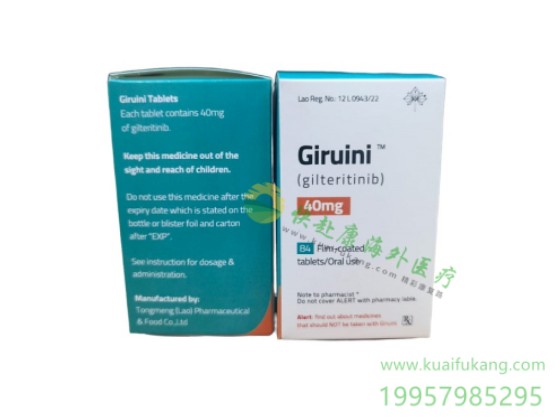 老挝东盟吉瑞替尼(吉列替尼Giruini,gilteritinib)中文说明书价格